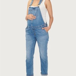 Hatch Collection Maternity Overalls Indigo Med